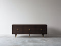 Dielenschränke Holzwerkstoff 180x42x62 cm - Dunkelbraun-Gold - Modernes Design für Flur