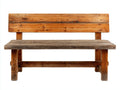 Gartenbank Massivholz 150x55x85 cm - Naturholz - rustikales Gartendesign