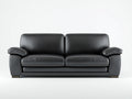 Gerades Sofa Leder 198x90x82 cm - Schwarz - modernes Wohnzimmerdesign