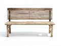Gartenbank Massivholz 150x60x90 cm - Braun - Rustikales Design