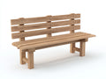 Gartenbank Holz 170x56x84 cm - Hellbraun - Rustikales Design für Garten