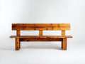 Gartenbank Holz 180x52x82 cm - Honigbraun - Rustikales Design für Garten